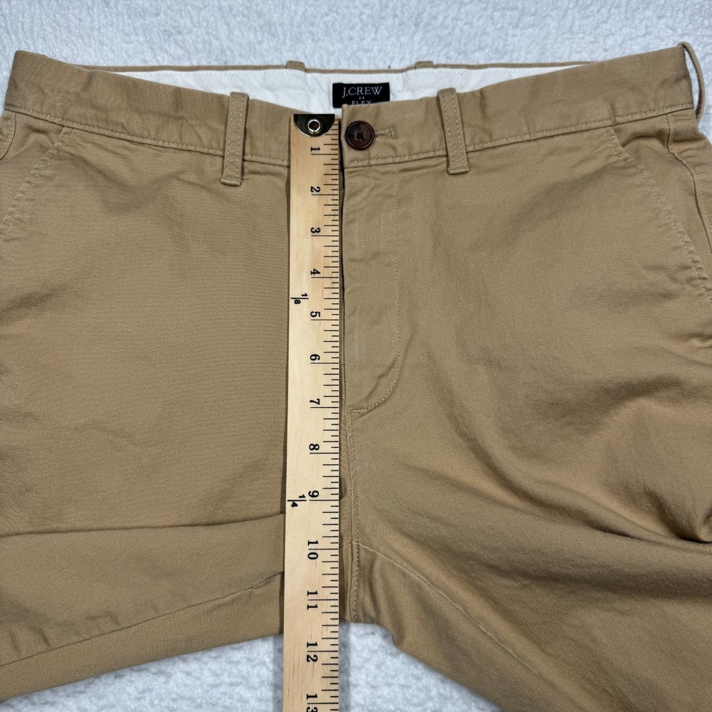 J. Crew Stretch Chino Casual Khaki Beige Straight Leg Pants Men's Size 32x34 - Picture 11 of 14